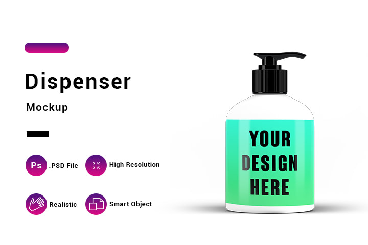 Download Dispenser Mockup Designlever