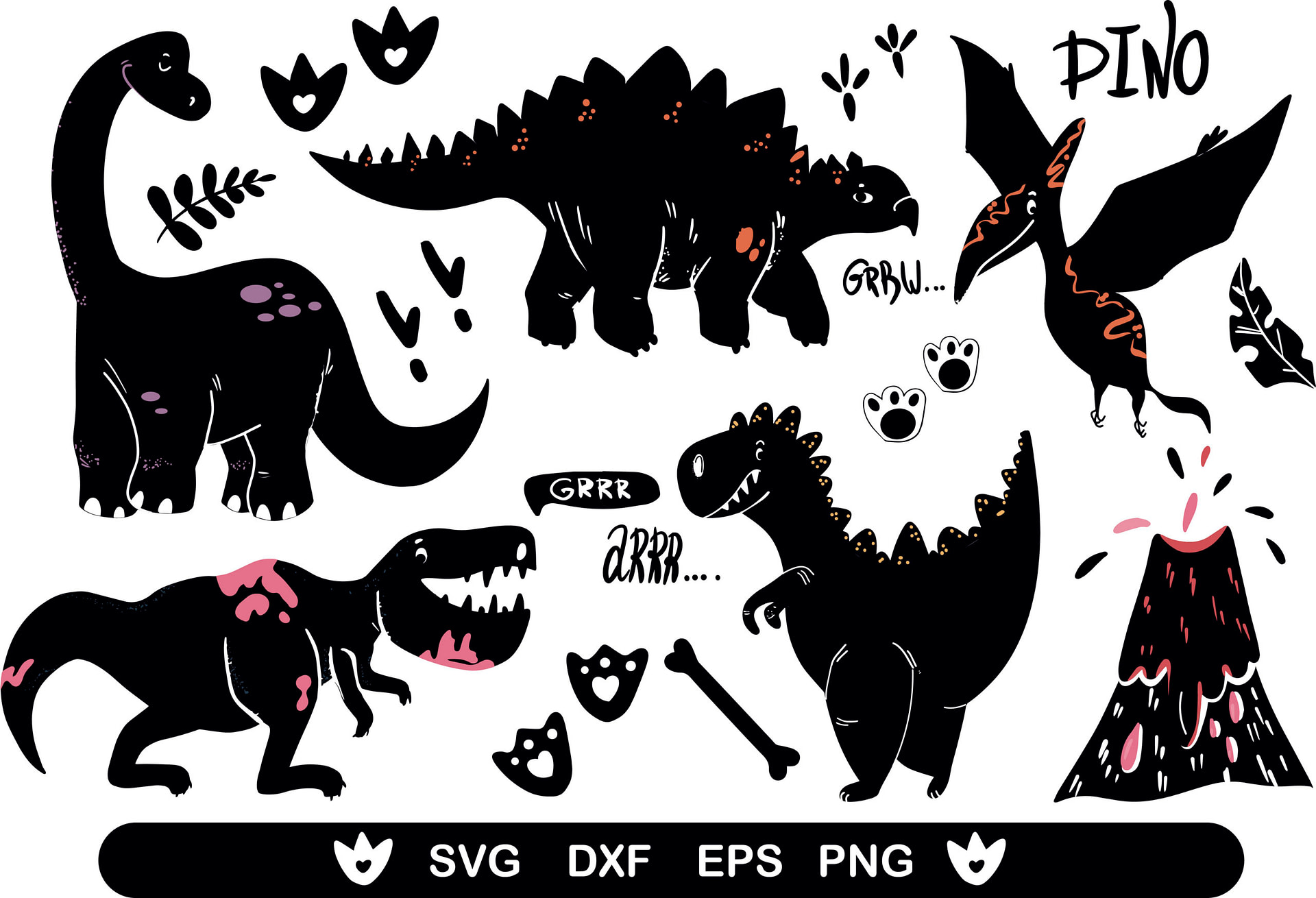 Download Dinosaur Svg Files Dinosaur Clipart Svg Files T Rex Dinosaur Designlever